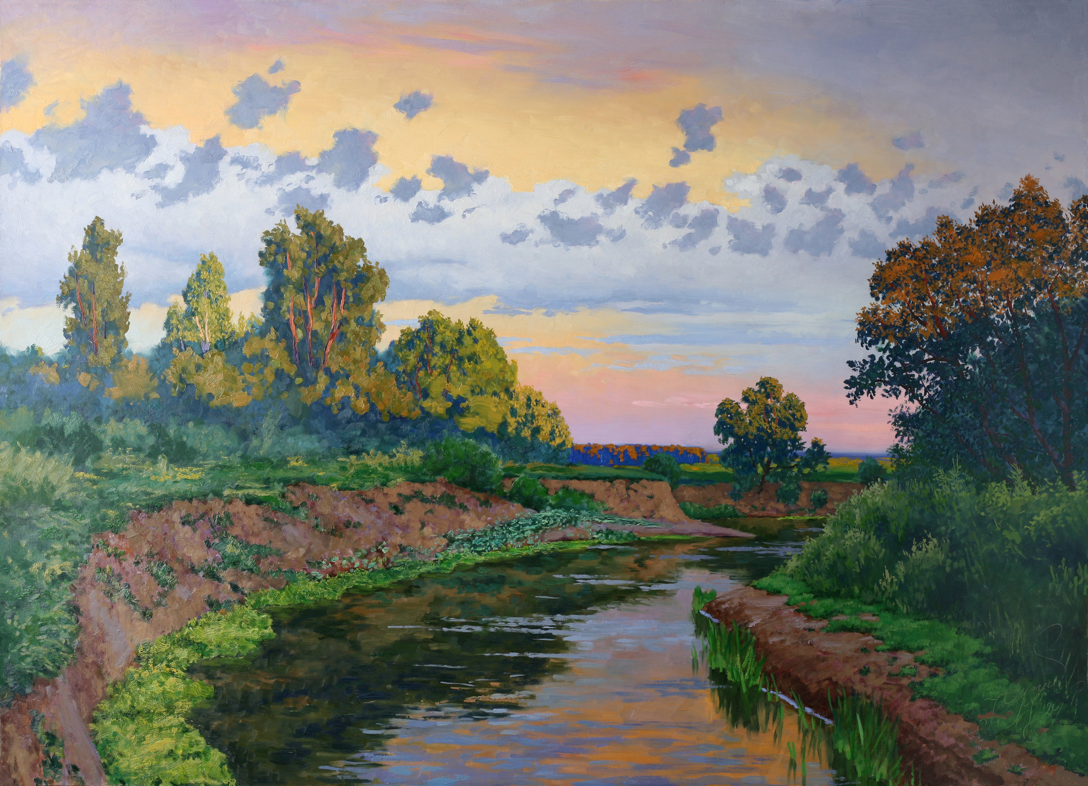 Пейзаж с рекой. Река Киржач