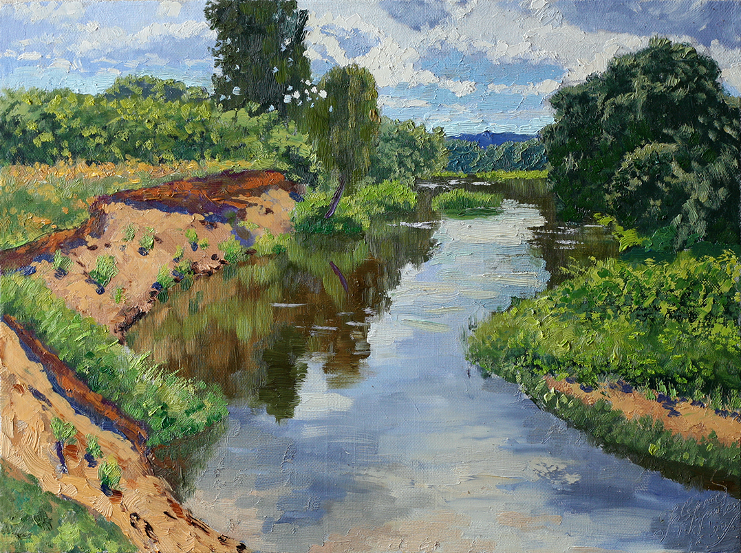Река Киржач летом