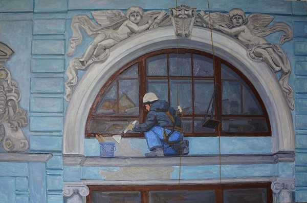 Окно Доходного дома на Кузнецком Мосту