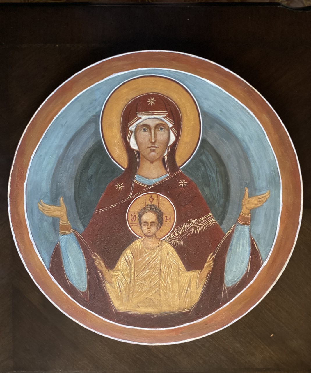 Богородица с младенцем.