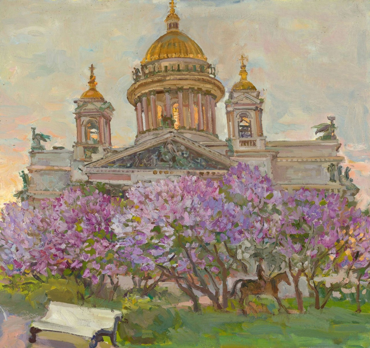 Исаакиевский собор,цветение сирени