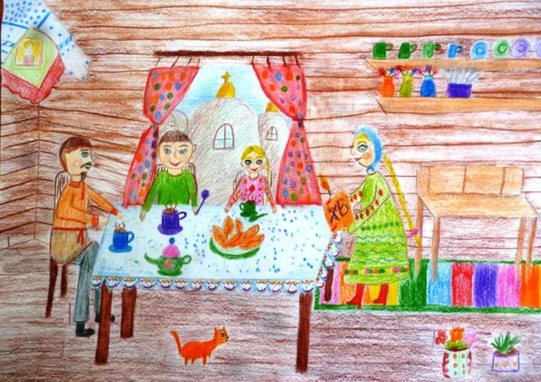 Нарисовать рисунок традиции. Рисование семейный праздник. Семейные традиции рисунок. Рисунок на тему семейные традиции. Рисунки детей на тему семейные традиции.