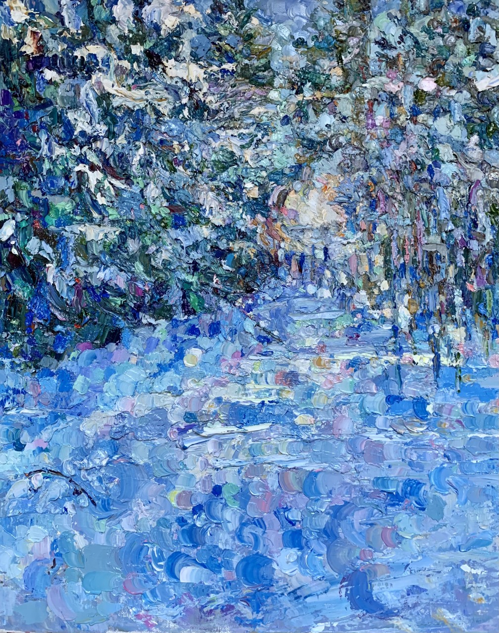 Морозный день в лесу 