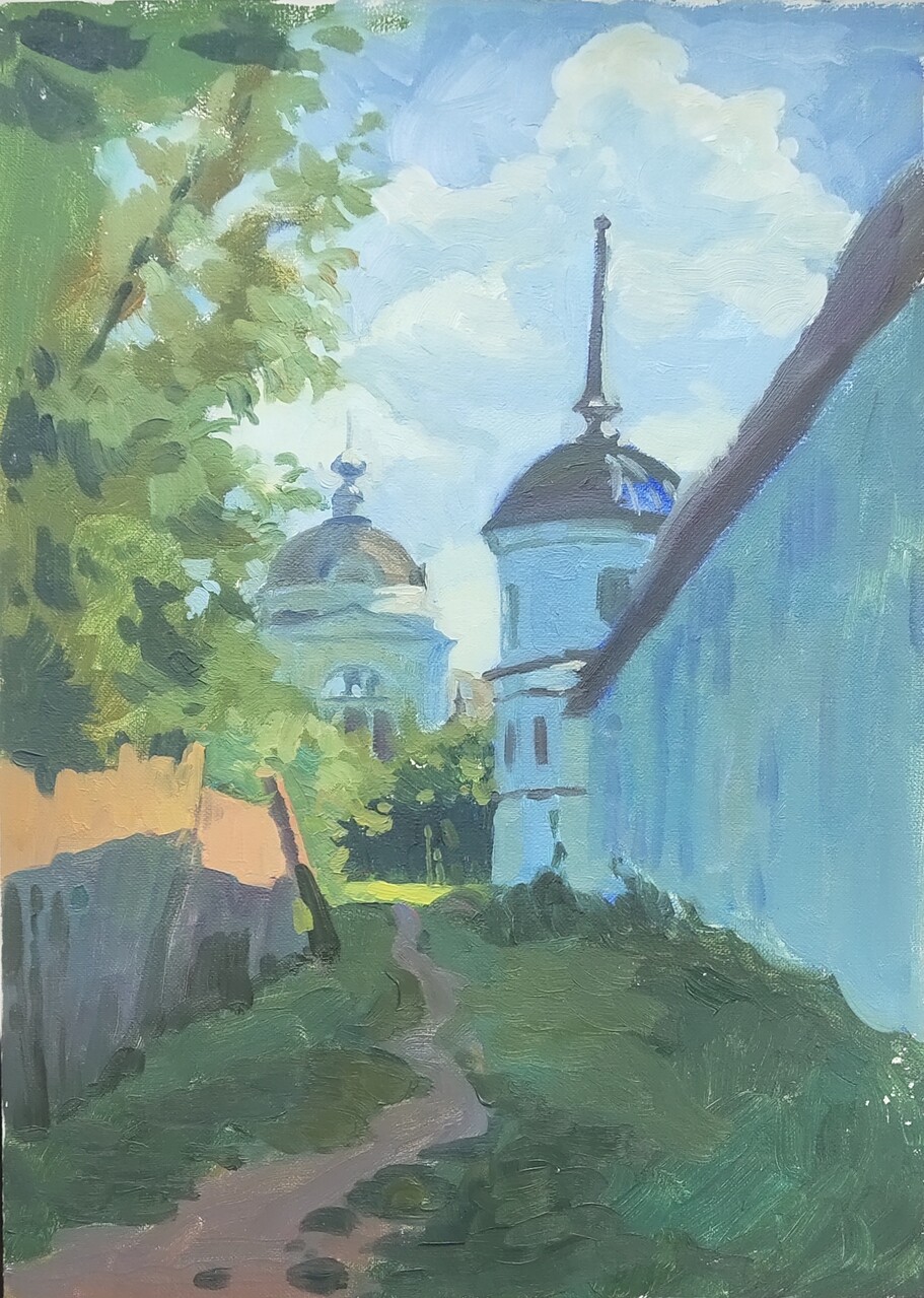 У стен Кремля. Город Торжок