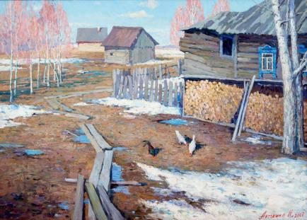 В марте