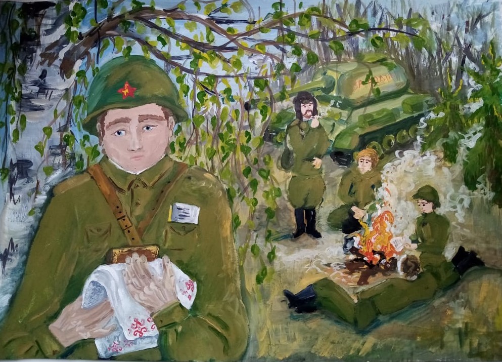Мой прадедушка Сергей Васильевич в годы войны.