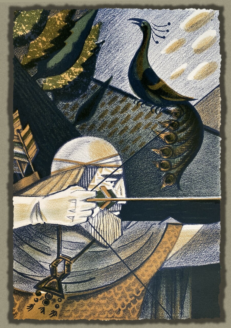Иллюстрация к литографской книге «Дочь охотника»