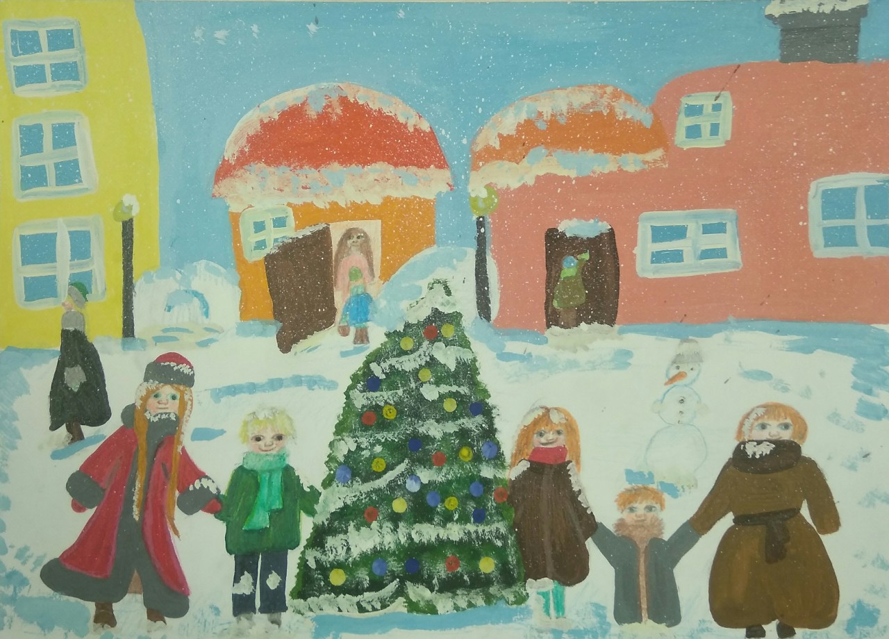 В новогодние каникулы у елки В новогодние каникулы у елки