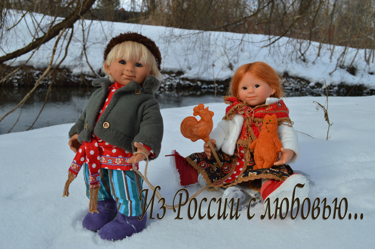 Зима в деревне.