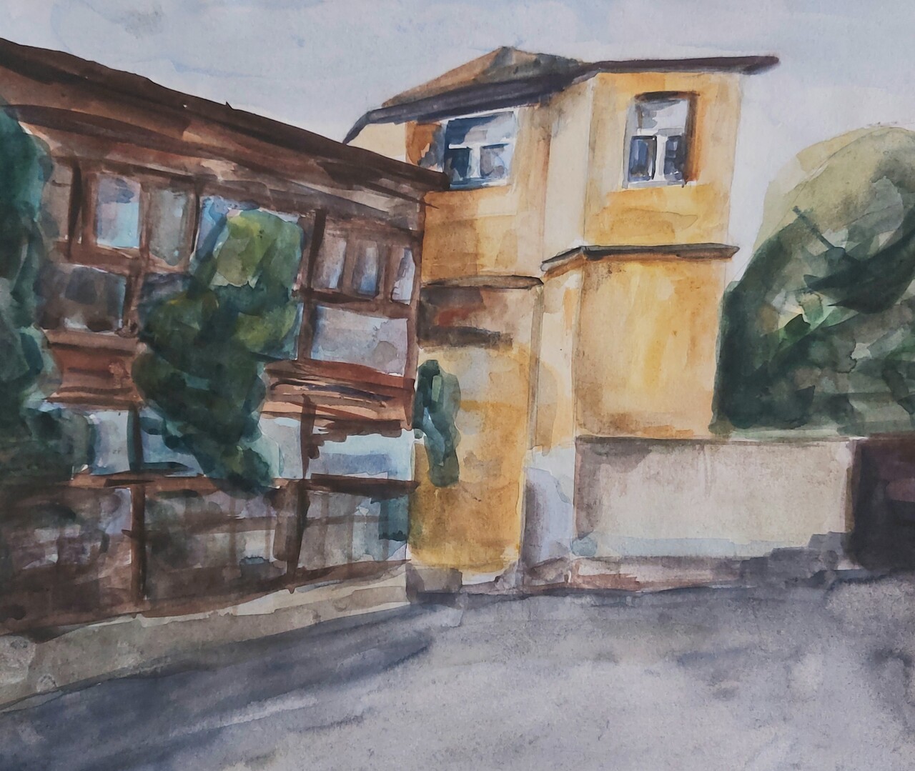 Дворы пансионата 