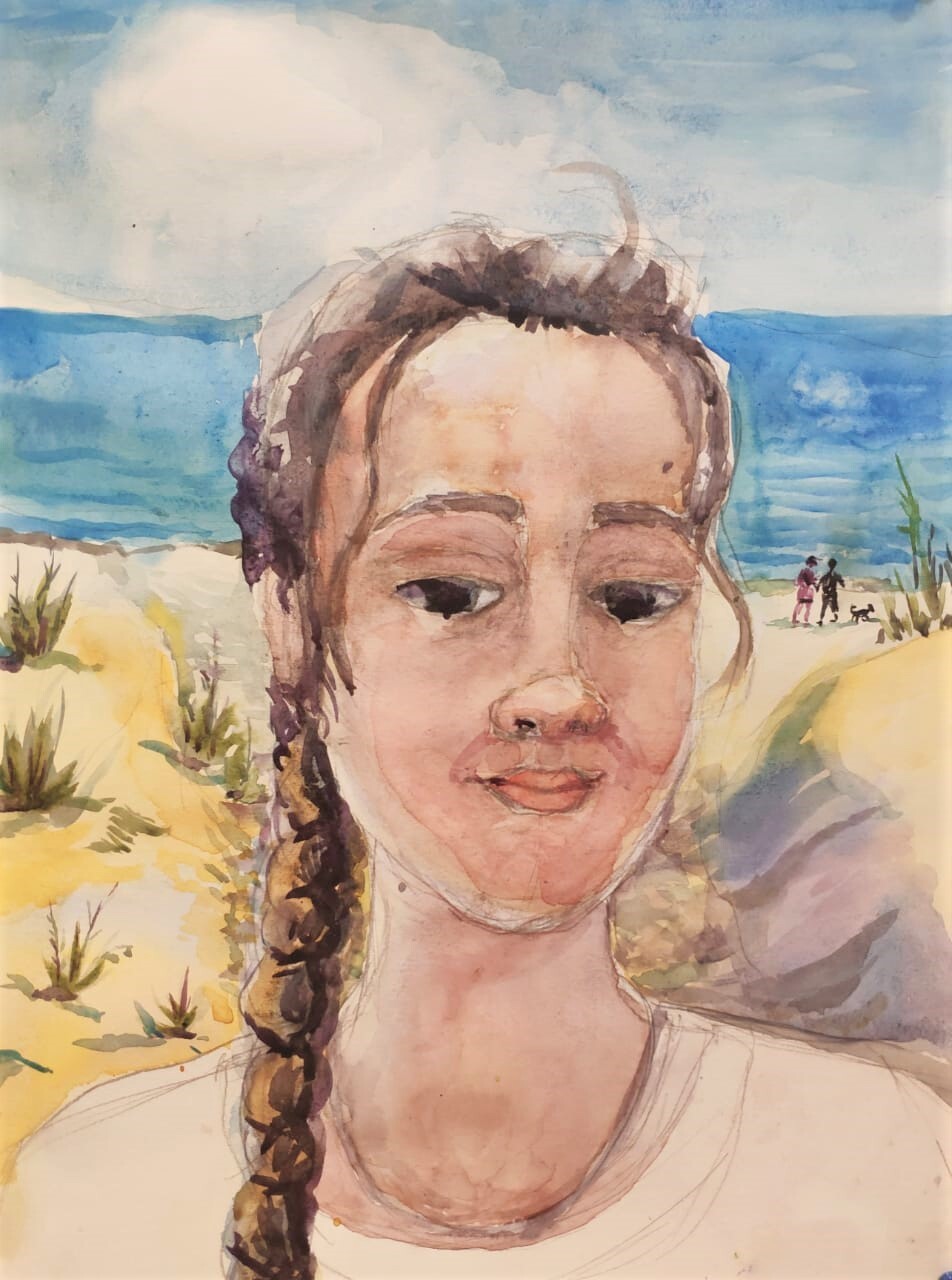 На море