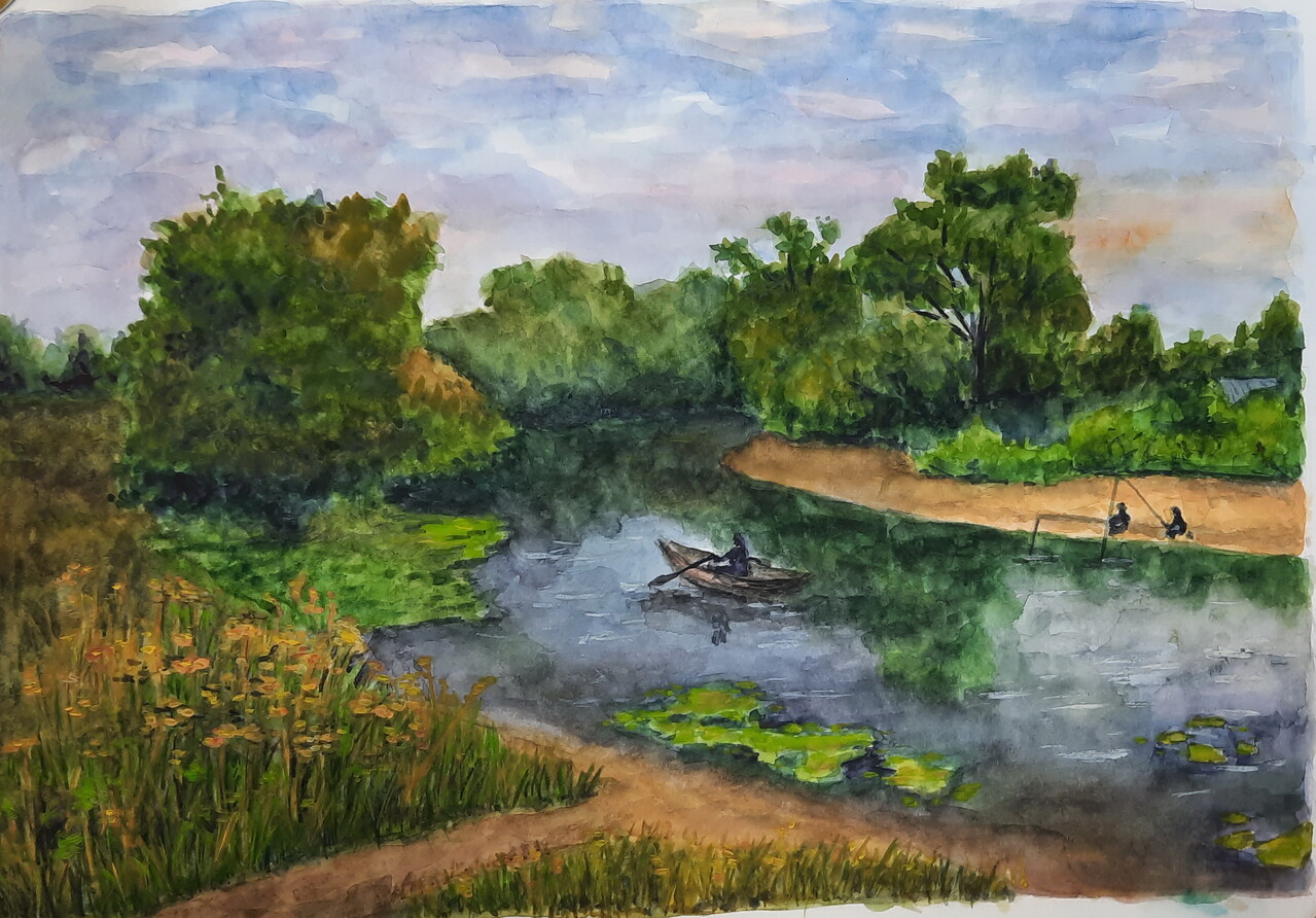 На реке