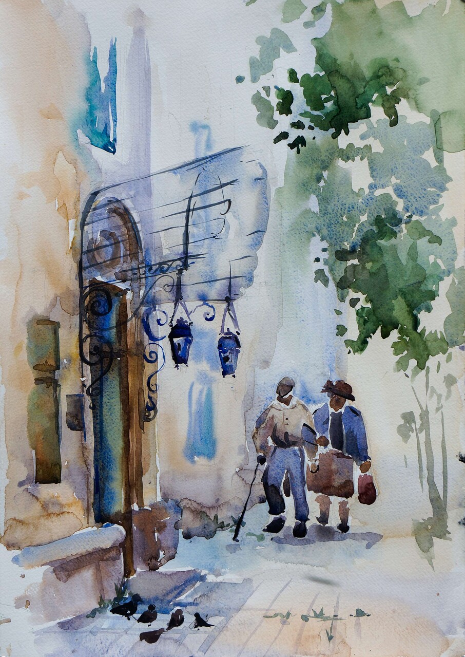 Во дворе дома на Ломоносовском, 14. Москва.