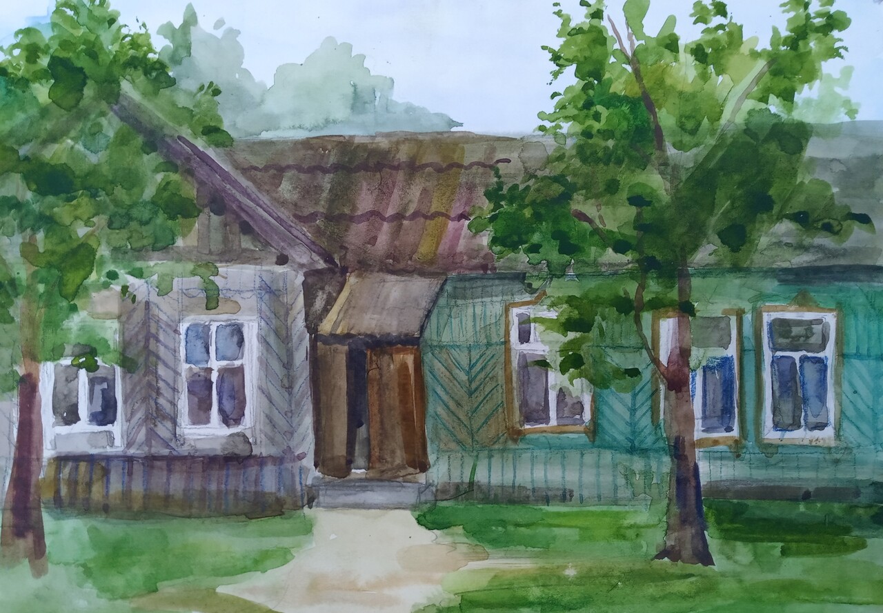 Деревянный, старый дом