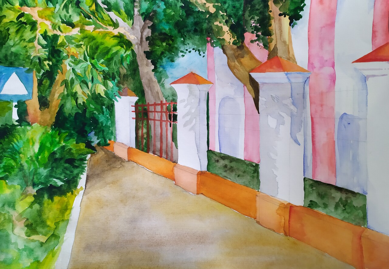Пленэр на улицах Барнаула. 