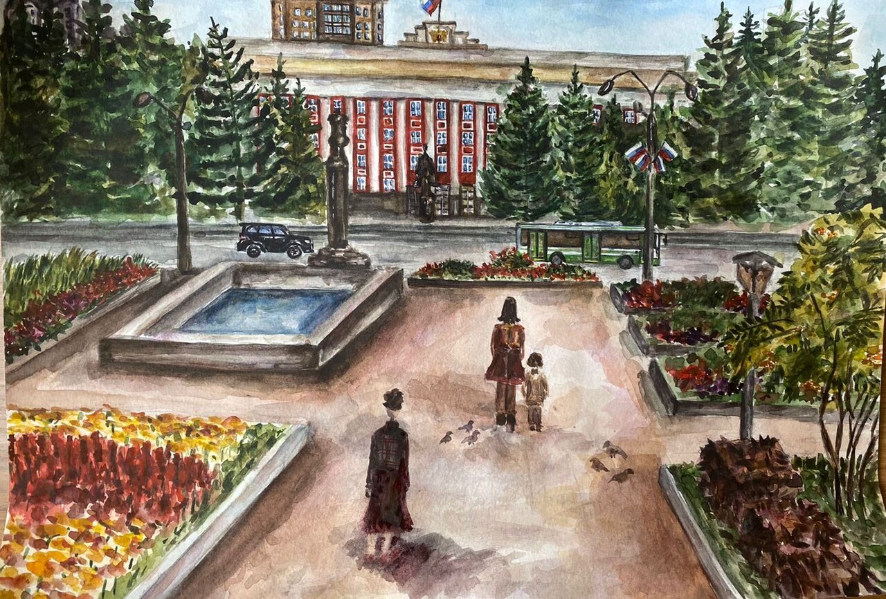 Пленэр в парках города Барнаула.