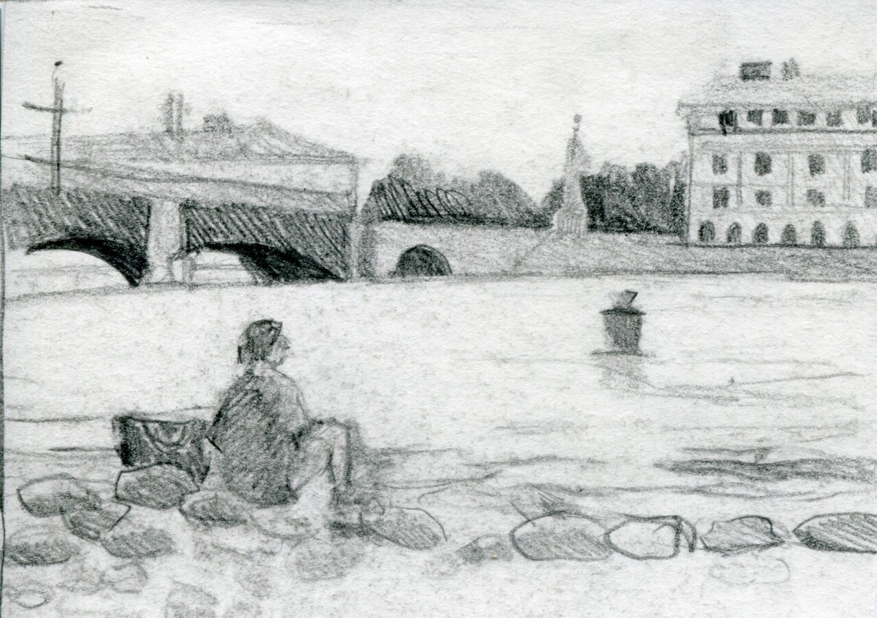 У воды