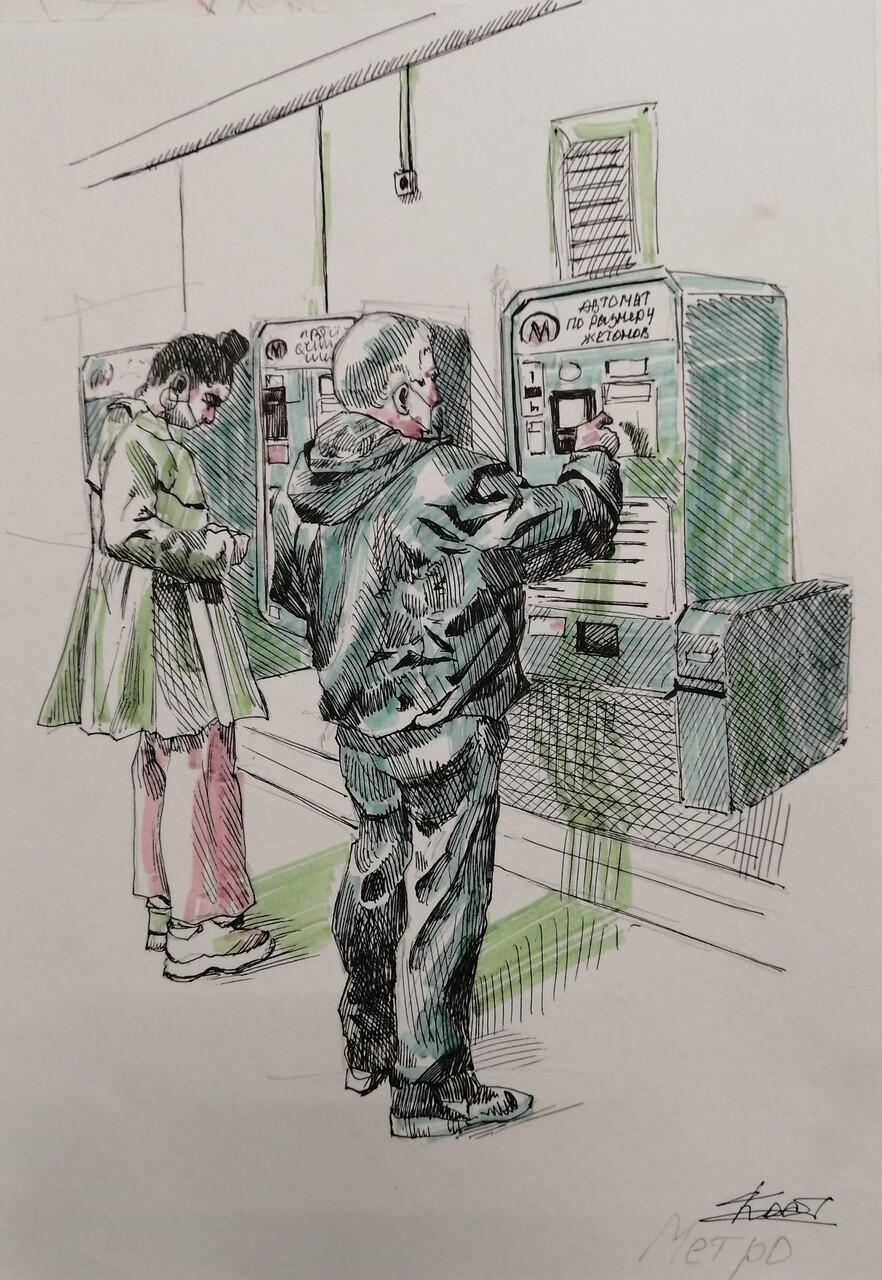 Наброски в метро 2