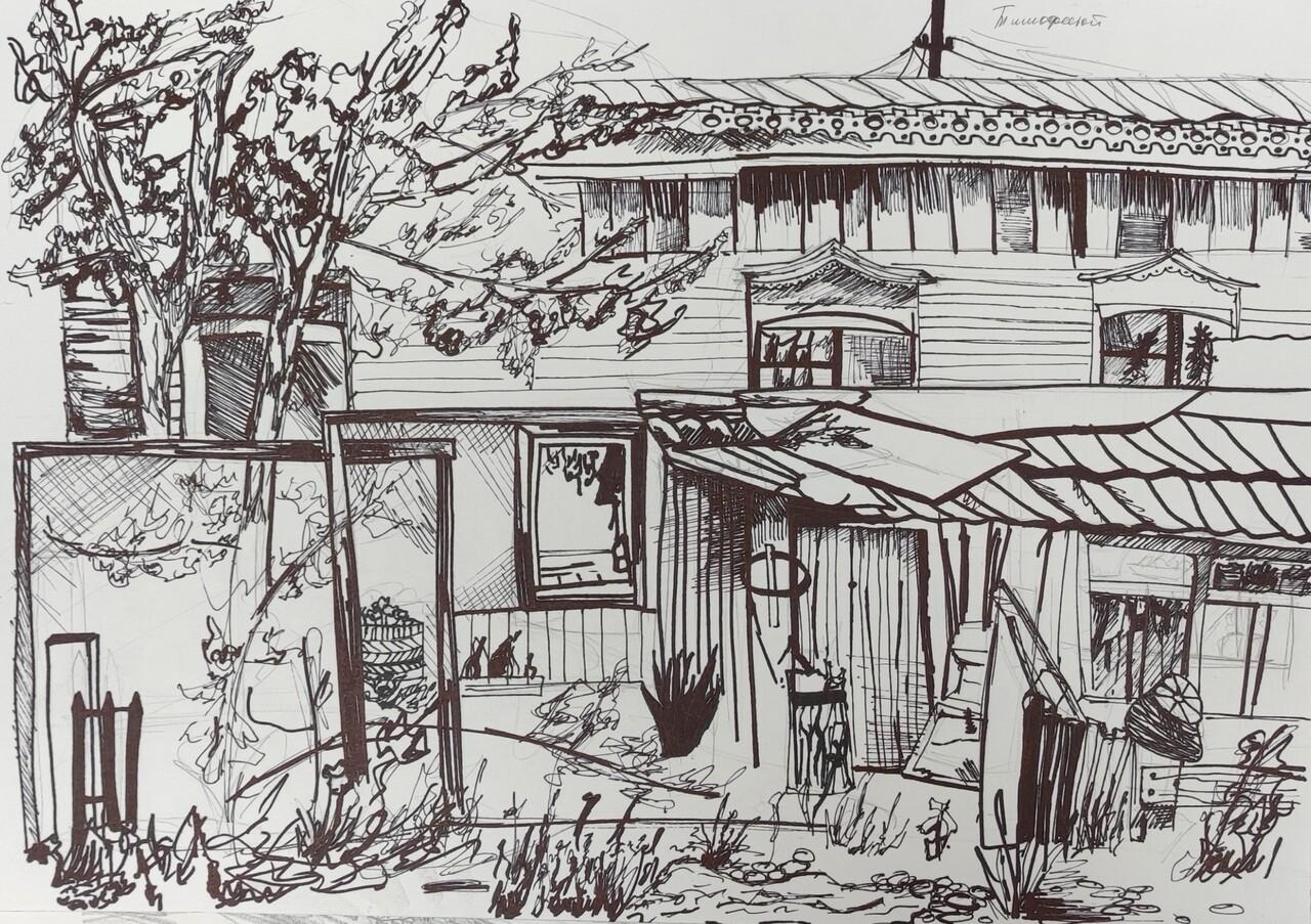 пленэрная зарисовка.