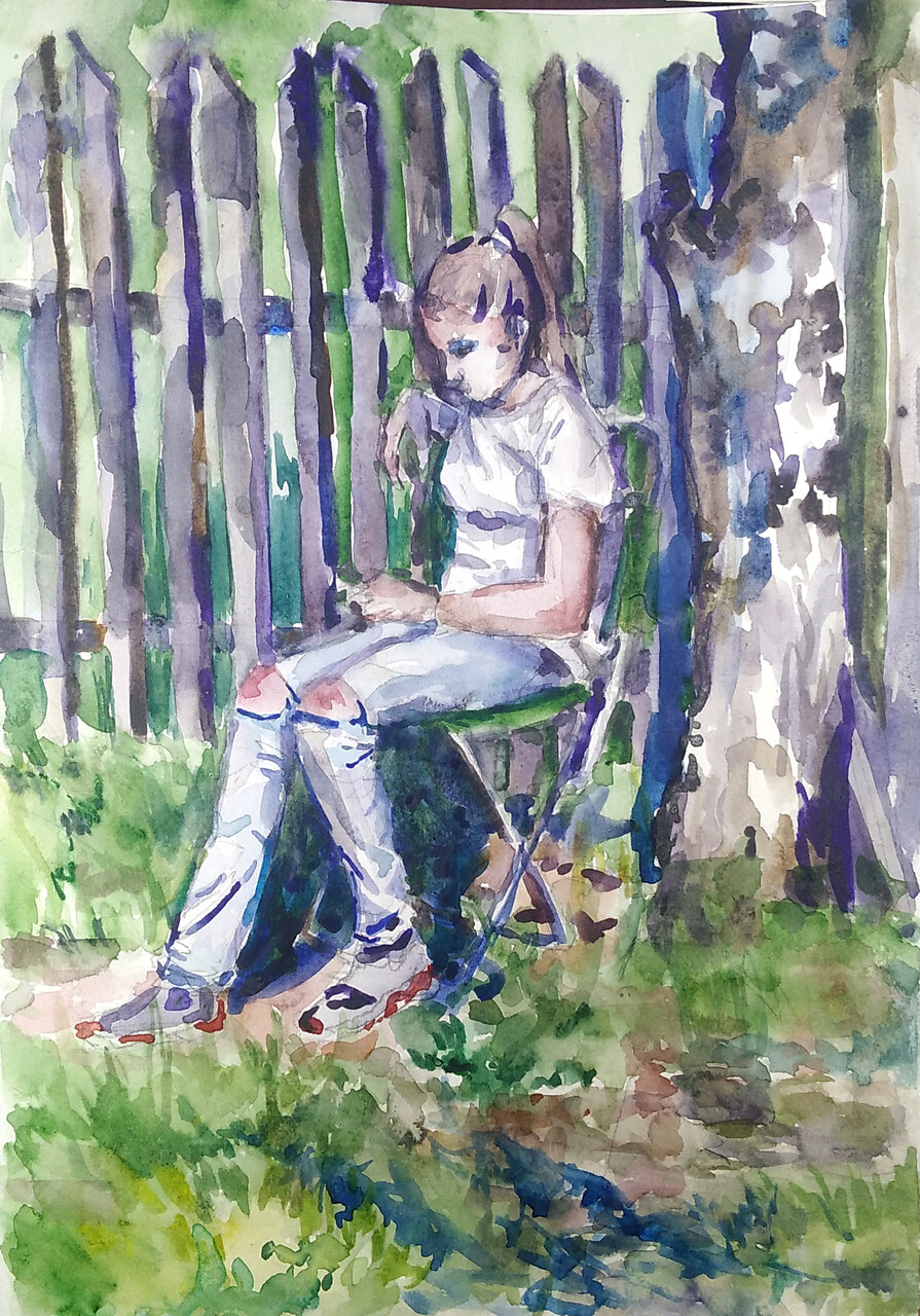 Портрет на пленэре