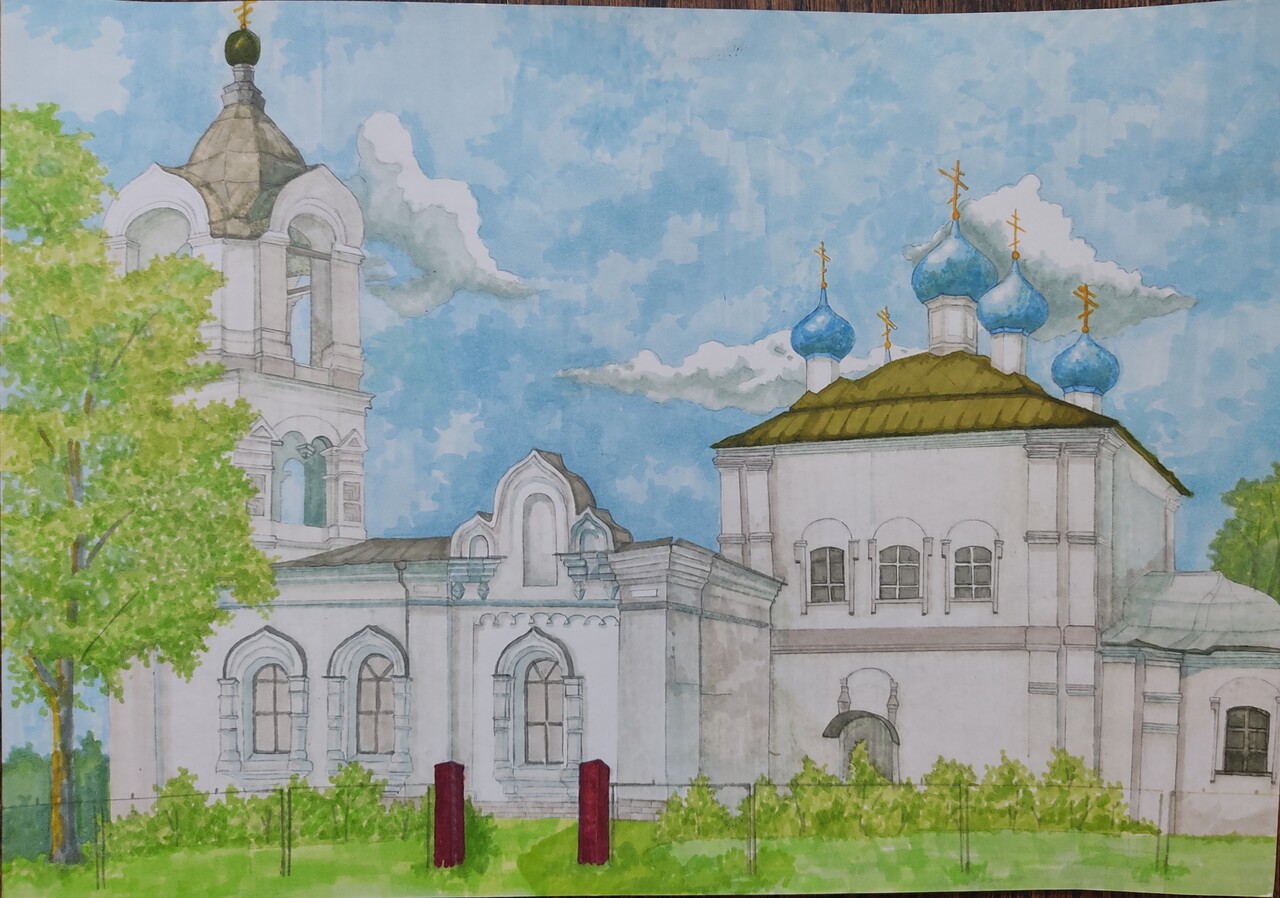 Церковь в деревне Поречье