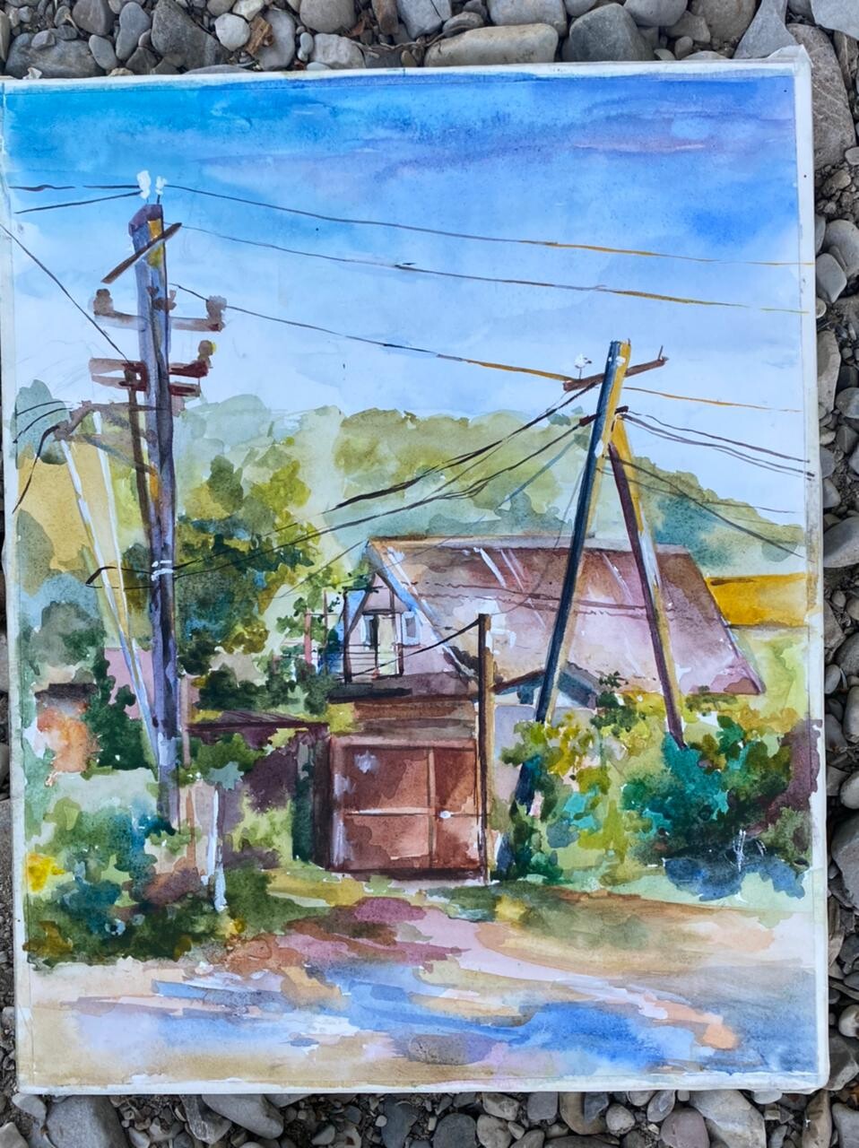 в селе 