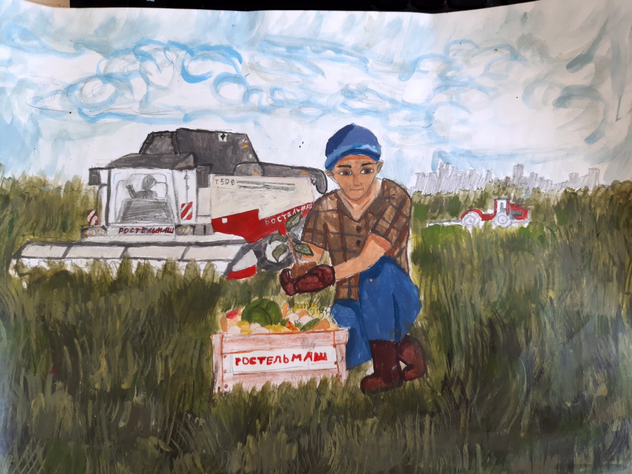 Урожай-как благодарность совместного труда техники и человека Урожай-как благодарность совместного труда техники и человека