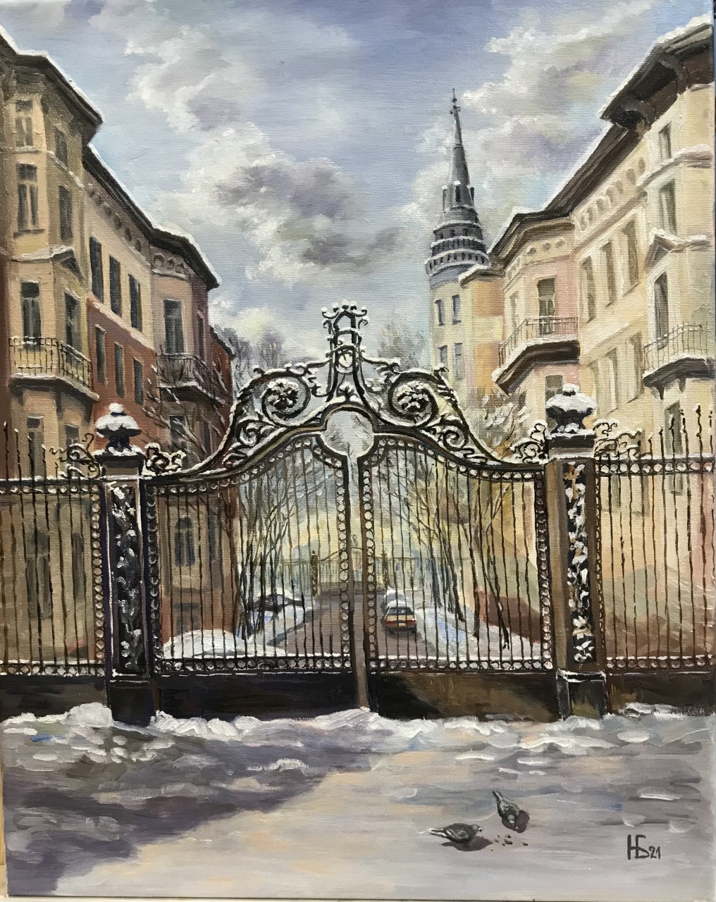 Морозное утро на Сретенке