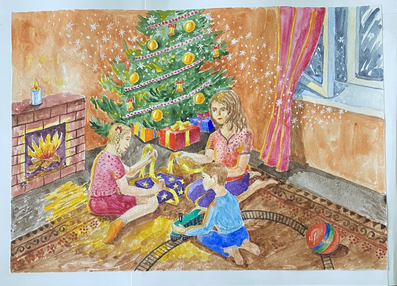 Моя семья накануне Нового года Моя семья накануне Нового года