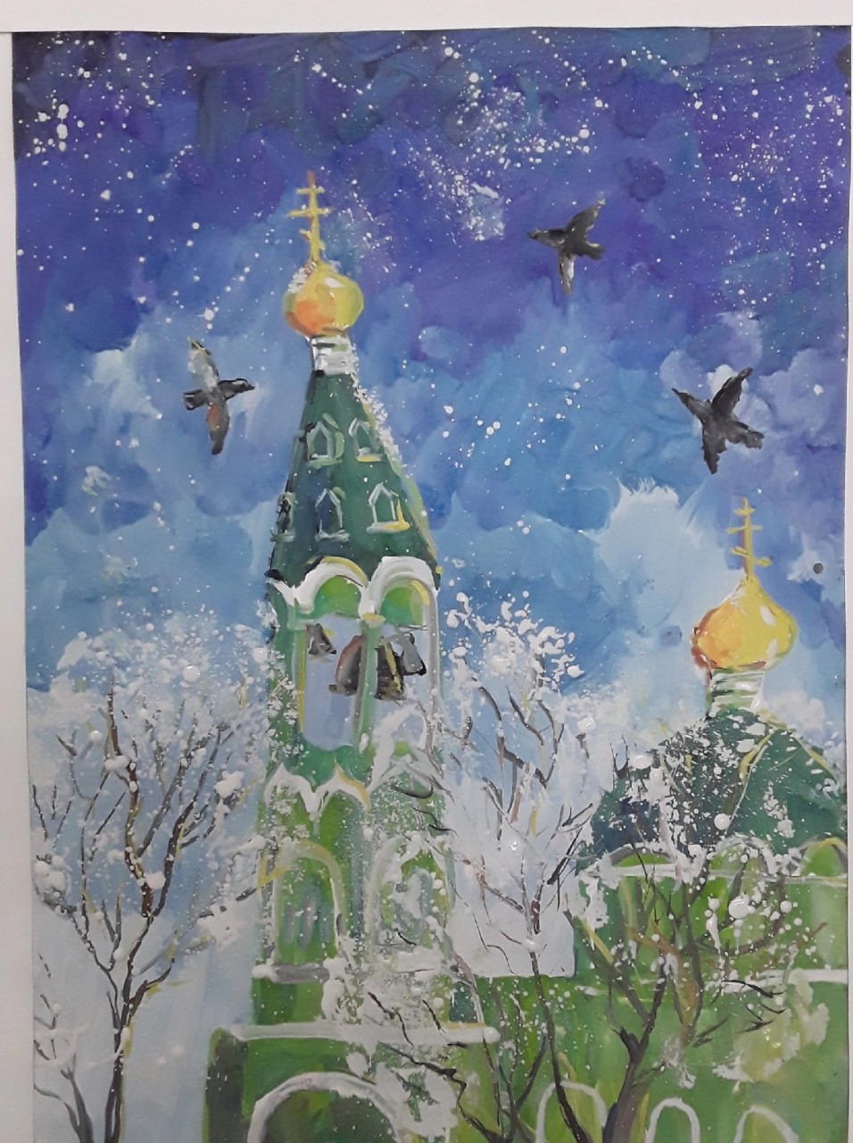 Рождественское утро в Троицком храме