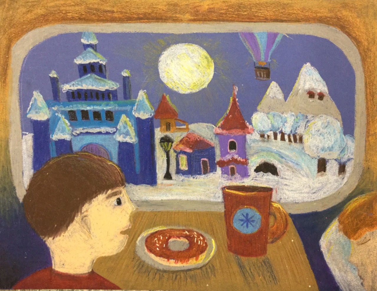Мы с мамой едем в гости к Деду Морозу