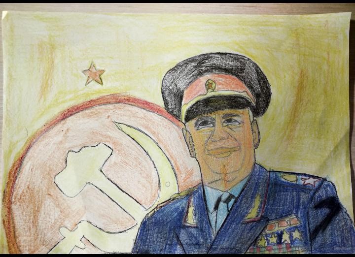 Георгий Константинович Жуков,как выдающийся советский военный и государственный деятель.