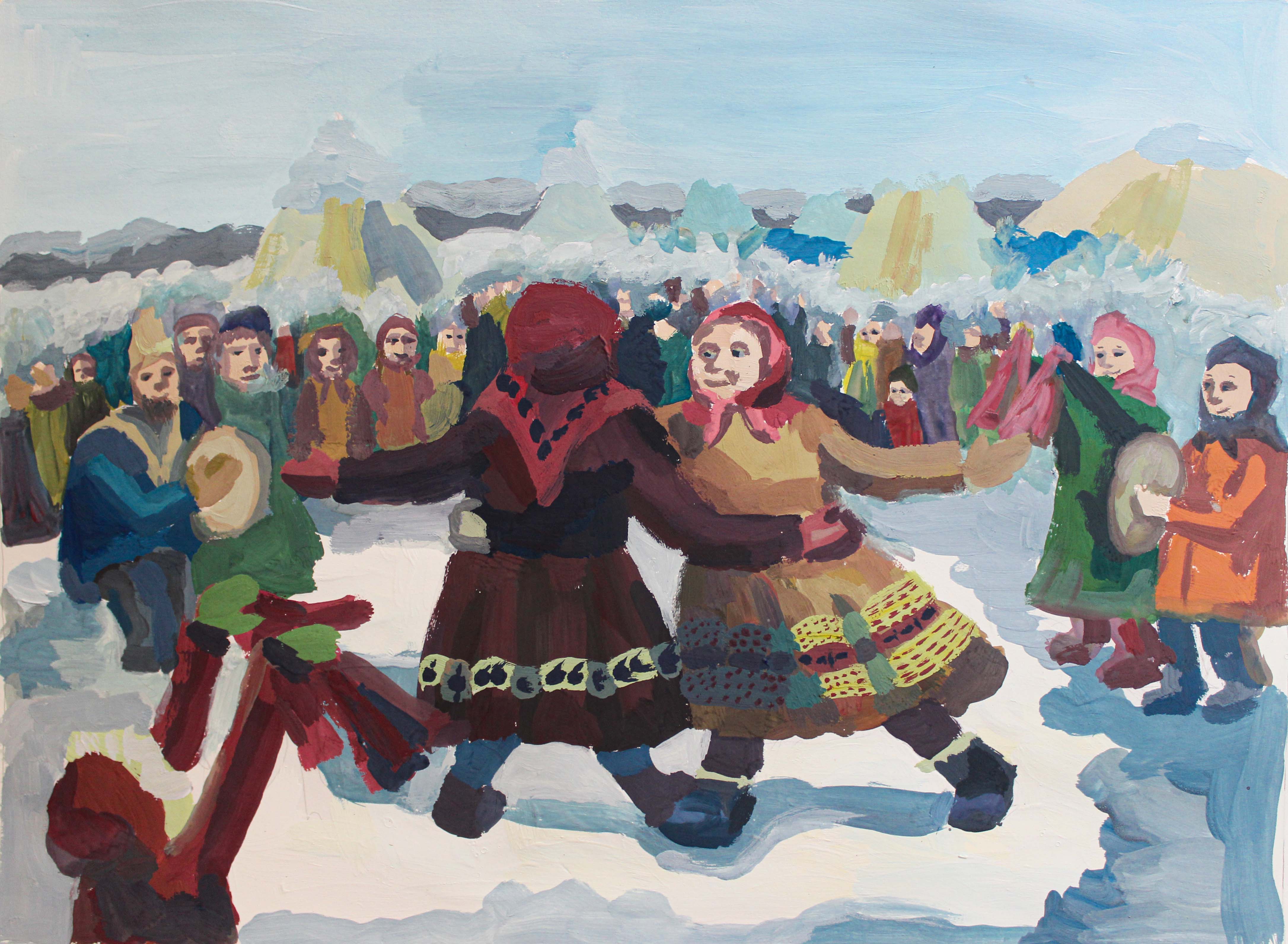 Рисование праздники народов севера