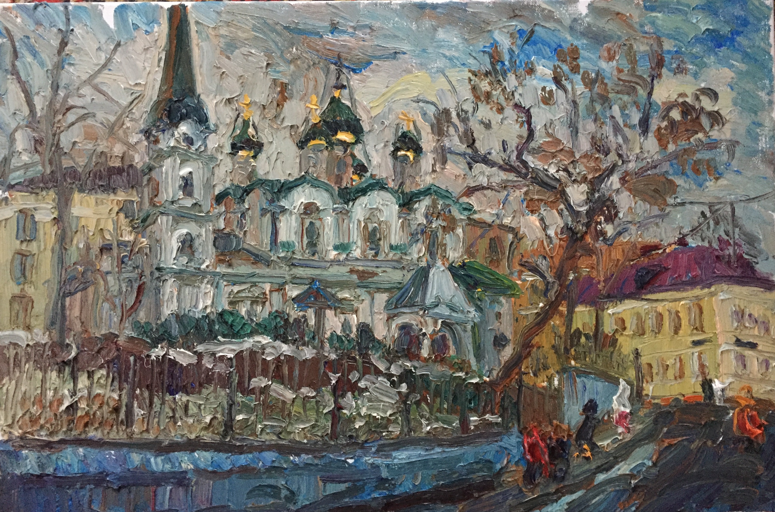 "Кресты на древней церковке..."