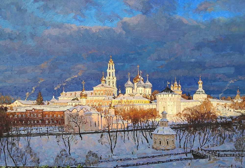 Лавра на рассвете