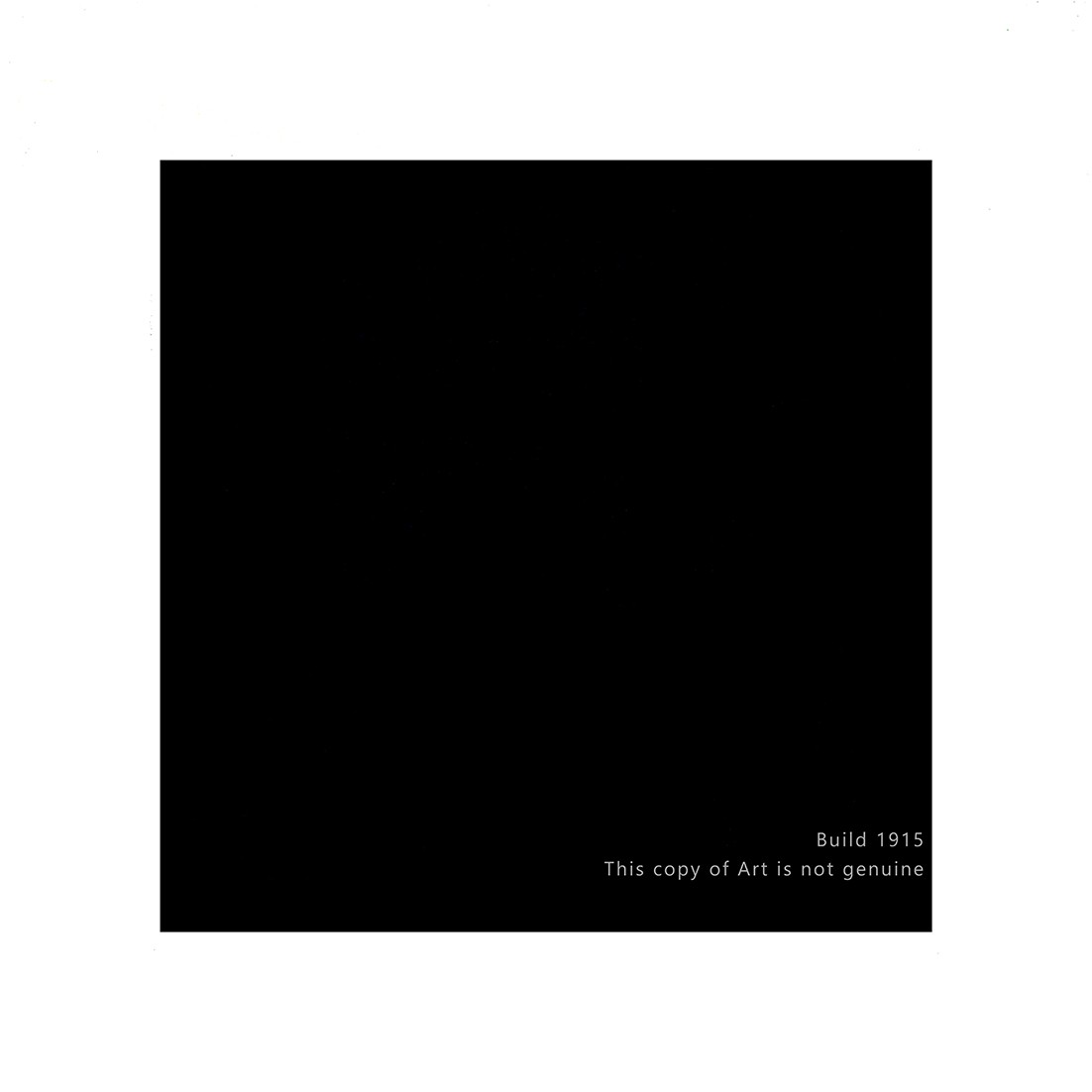 "This copy of art is not genuine"
