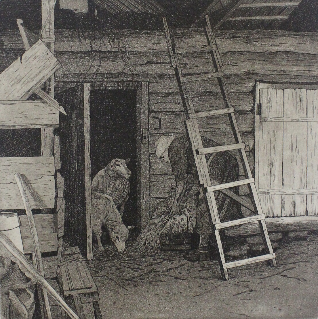 " В овчарне"