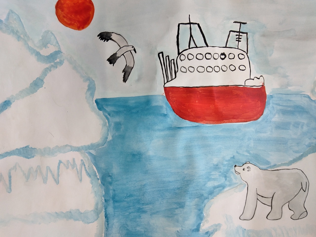 Северный морской путь рисунки детей
