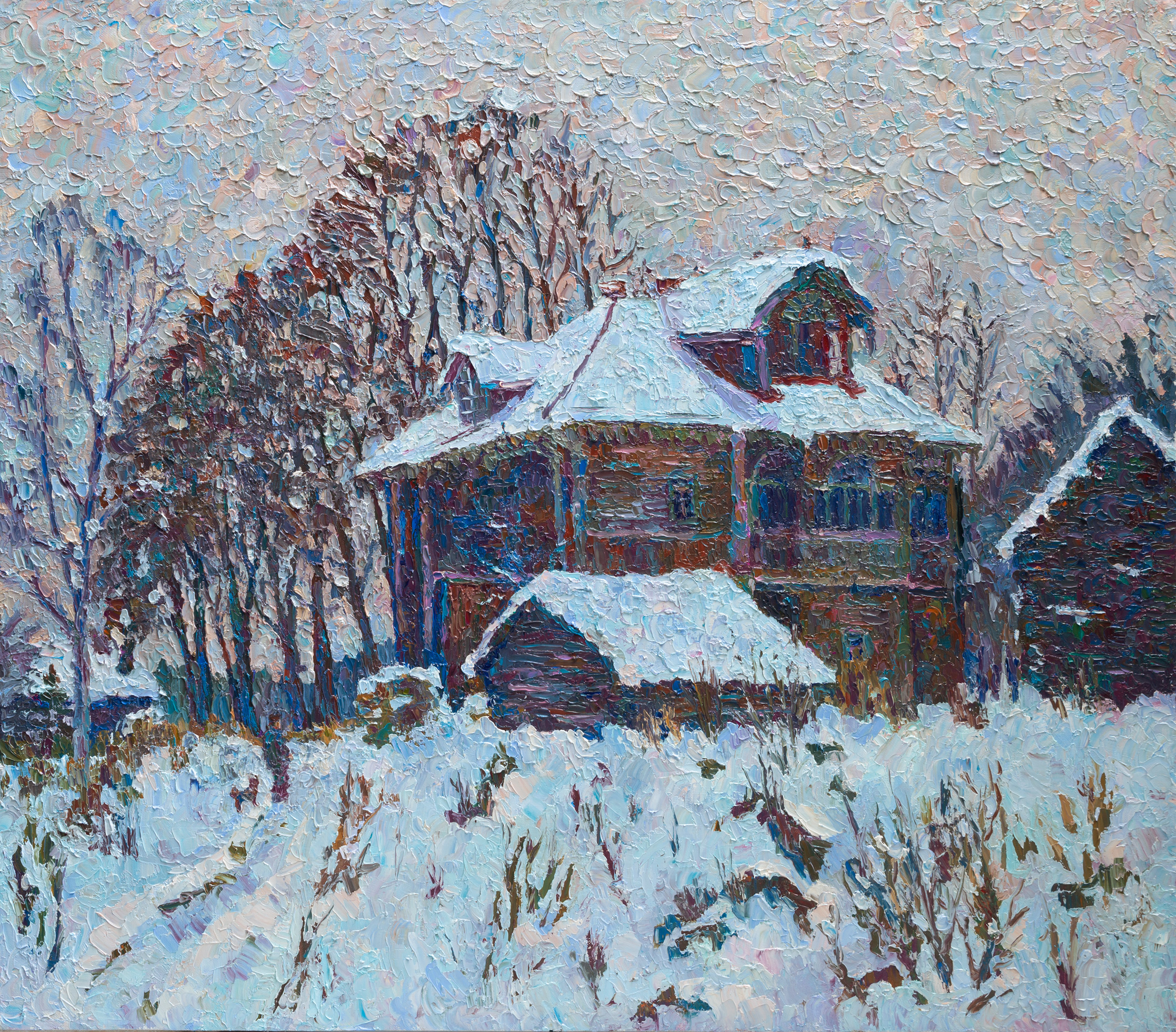 Дом художника Анатолия Жигалова. Деревня Погорелово