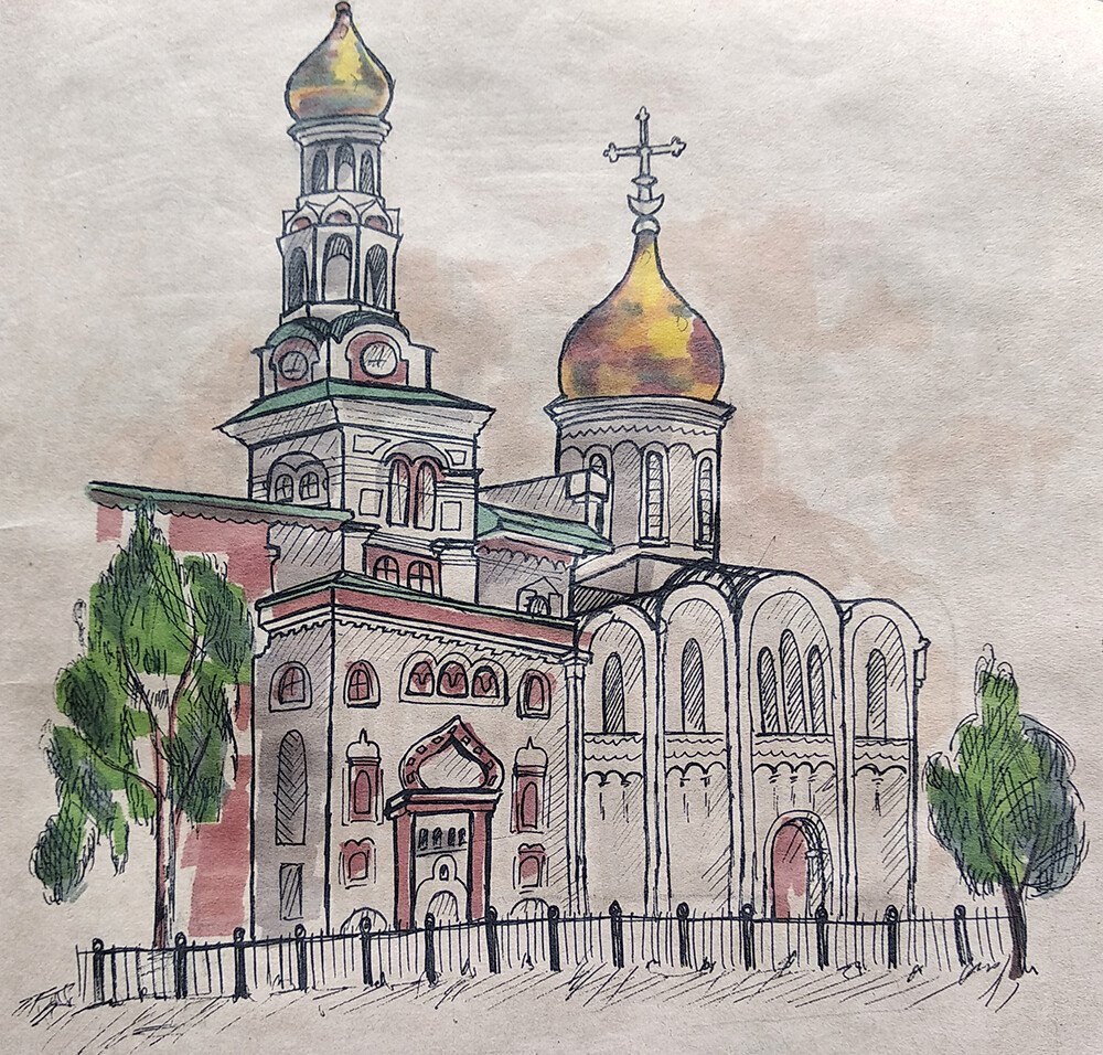 Колокольня православного института
