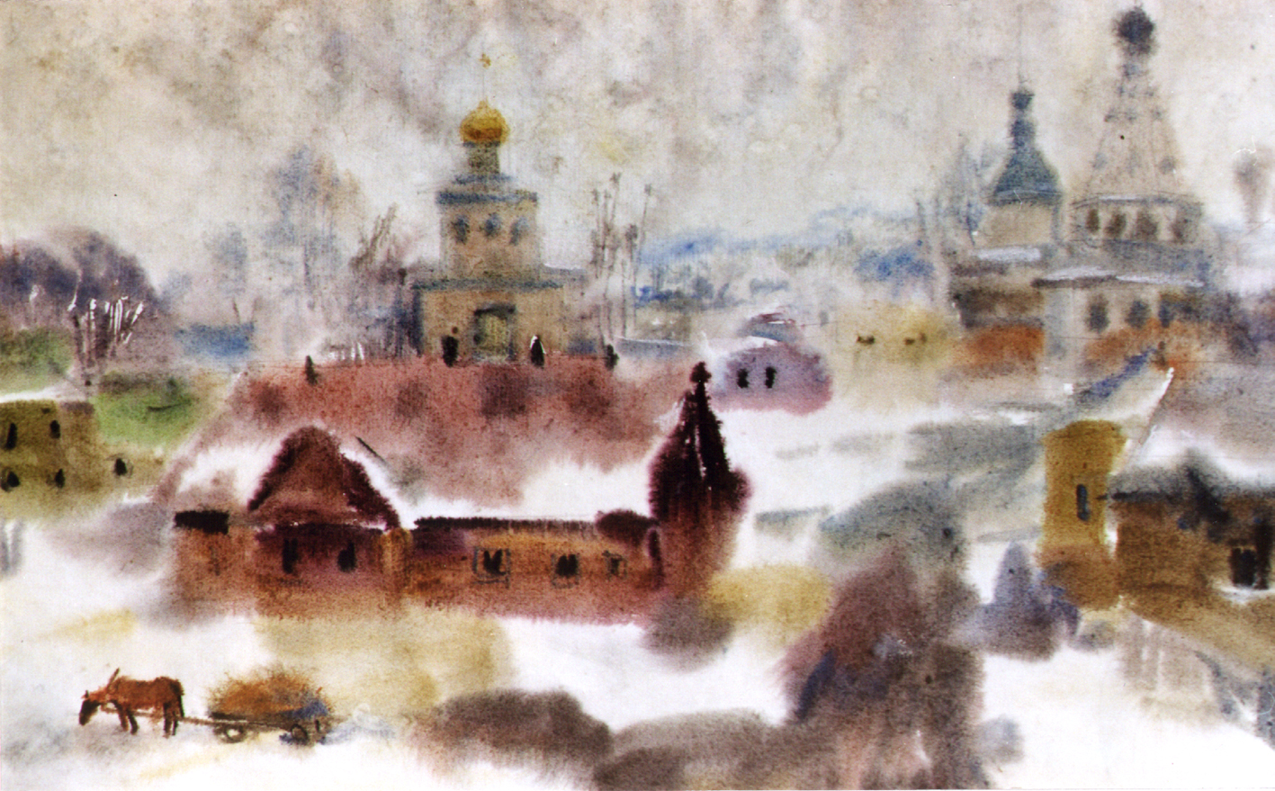 Пейзаж с лошадкой