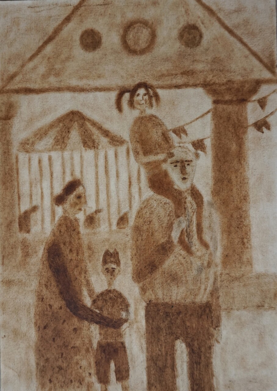 Семья в парке