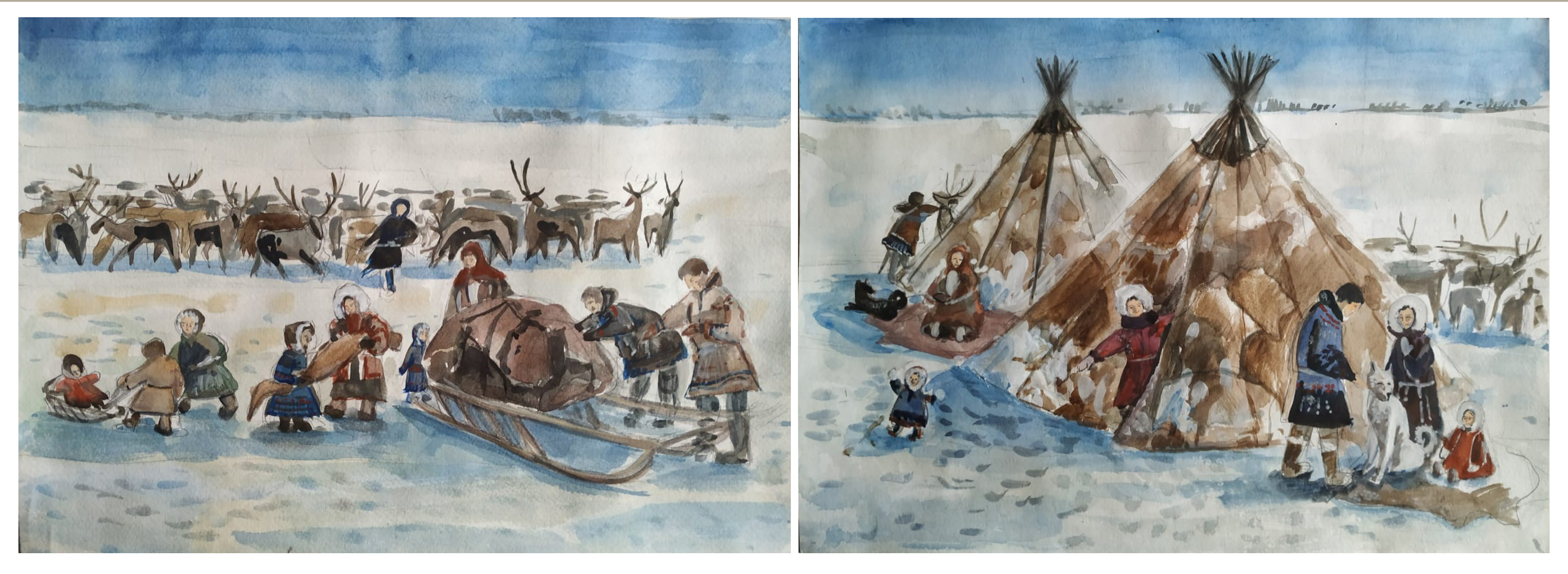 Народы Арктика картины