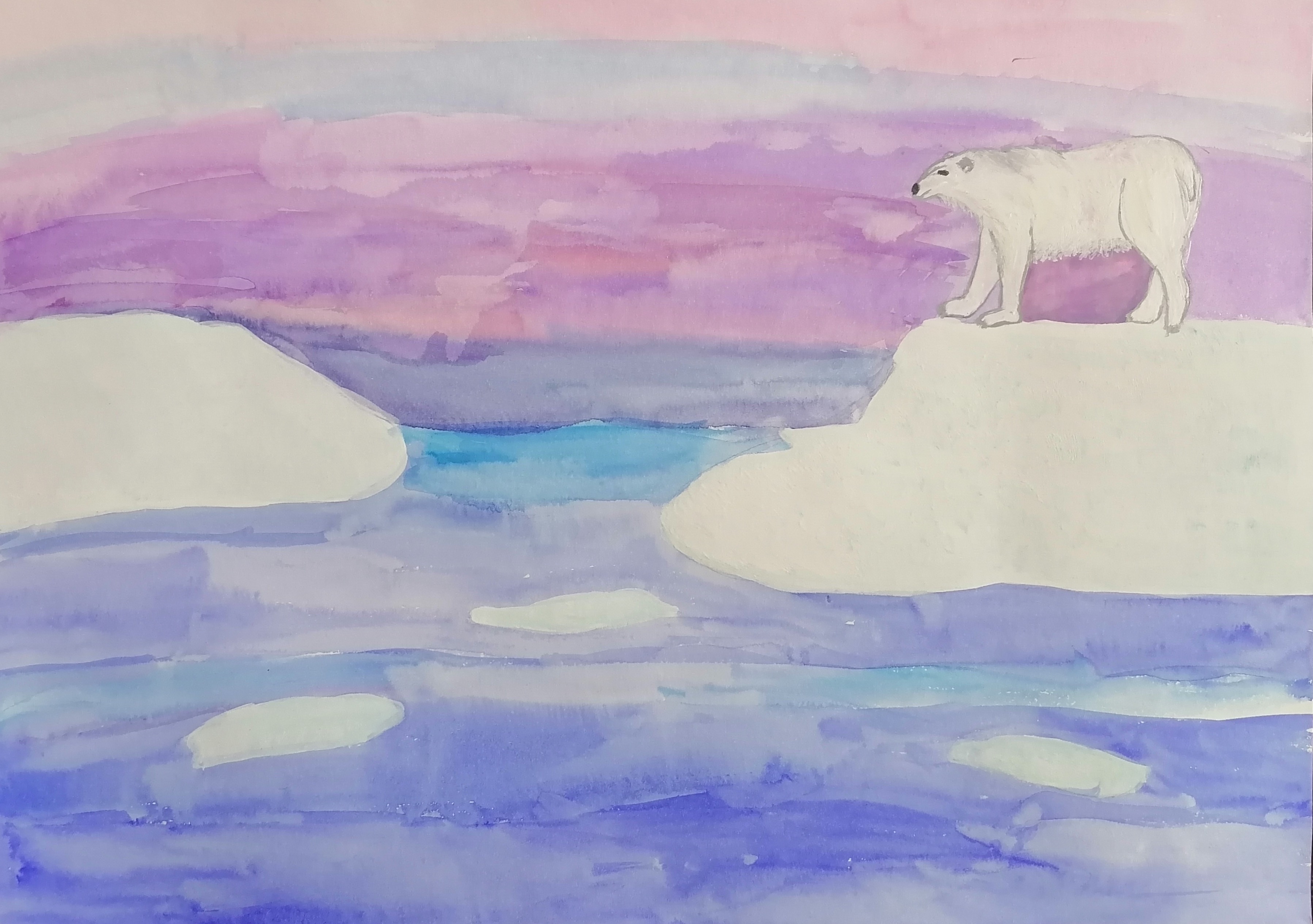 Арктический пейзаж для 2 класса