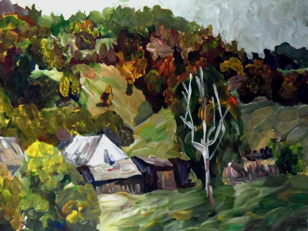пейзаж с холмами