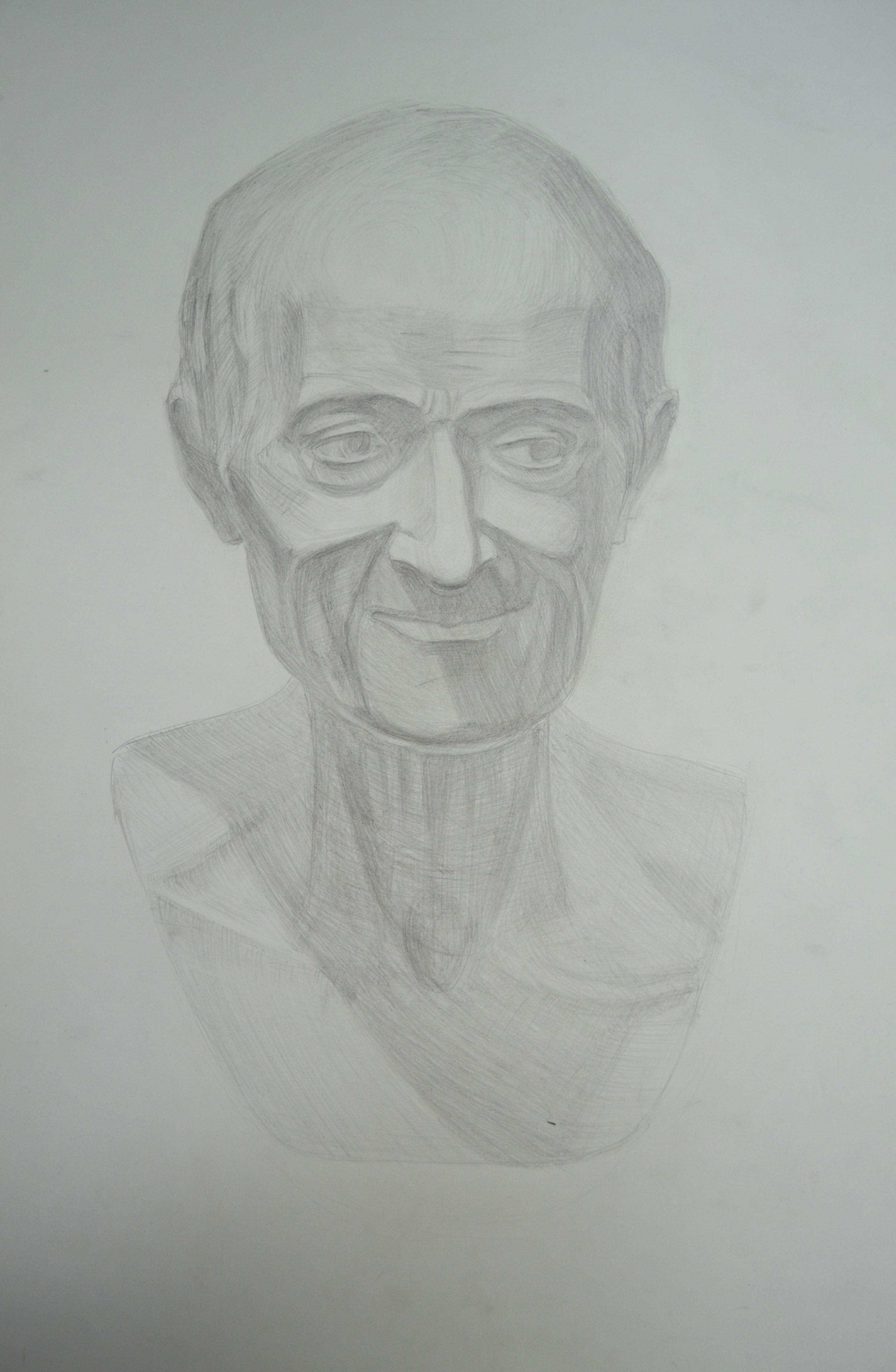 Рисунок головы Вольтера