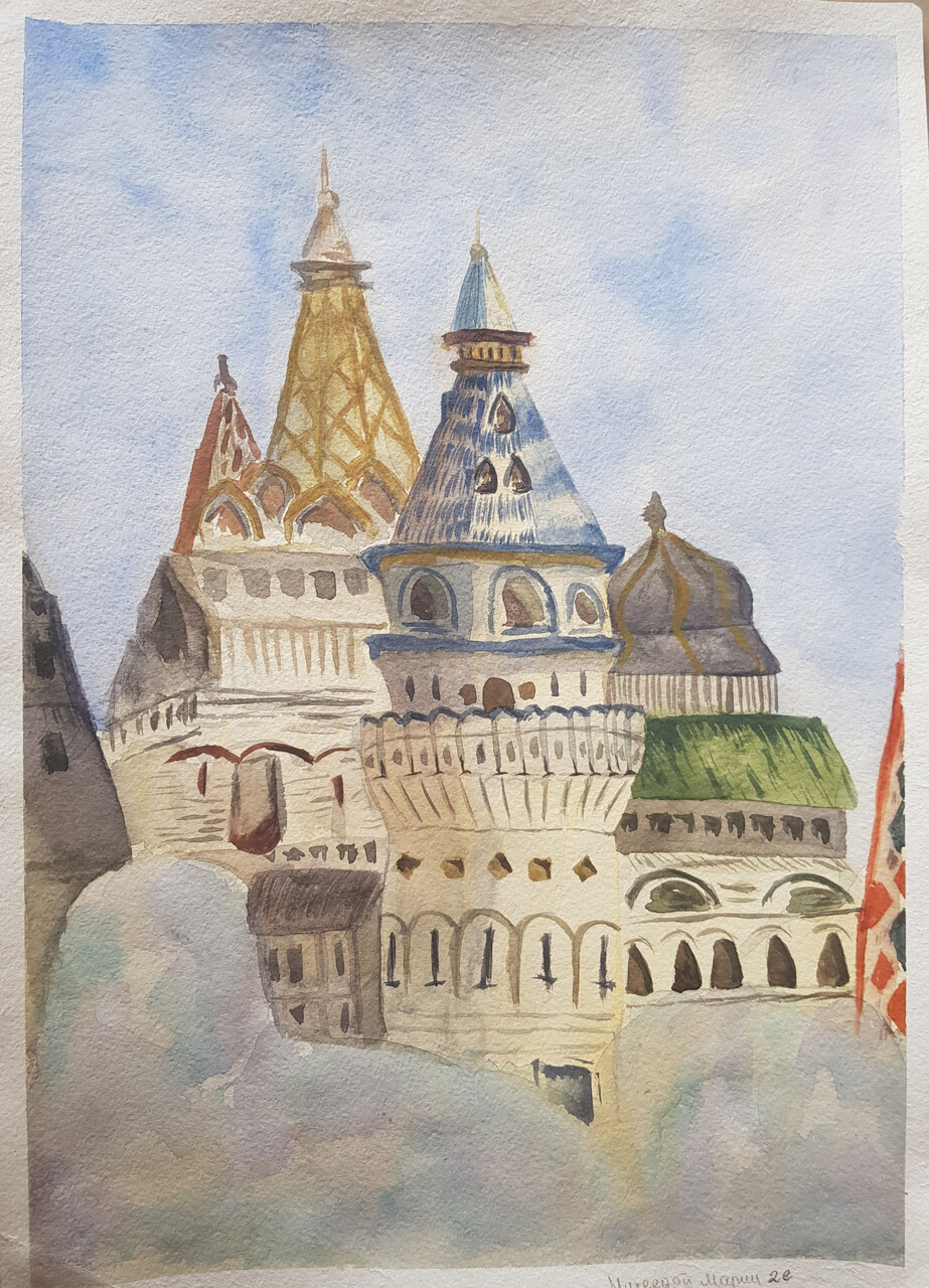 Кремль в Измайлово. Городские зарисовки Москвы.