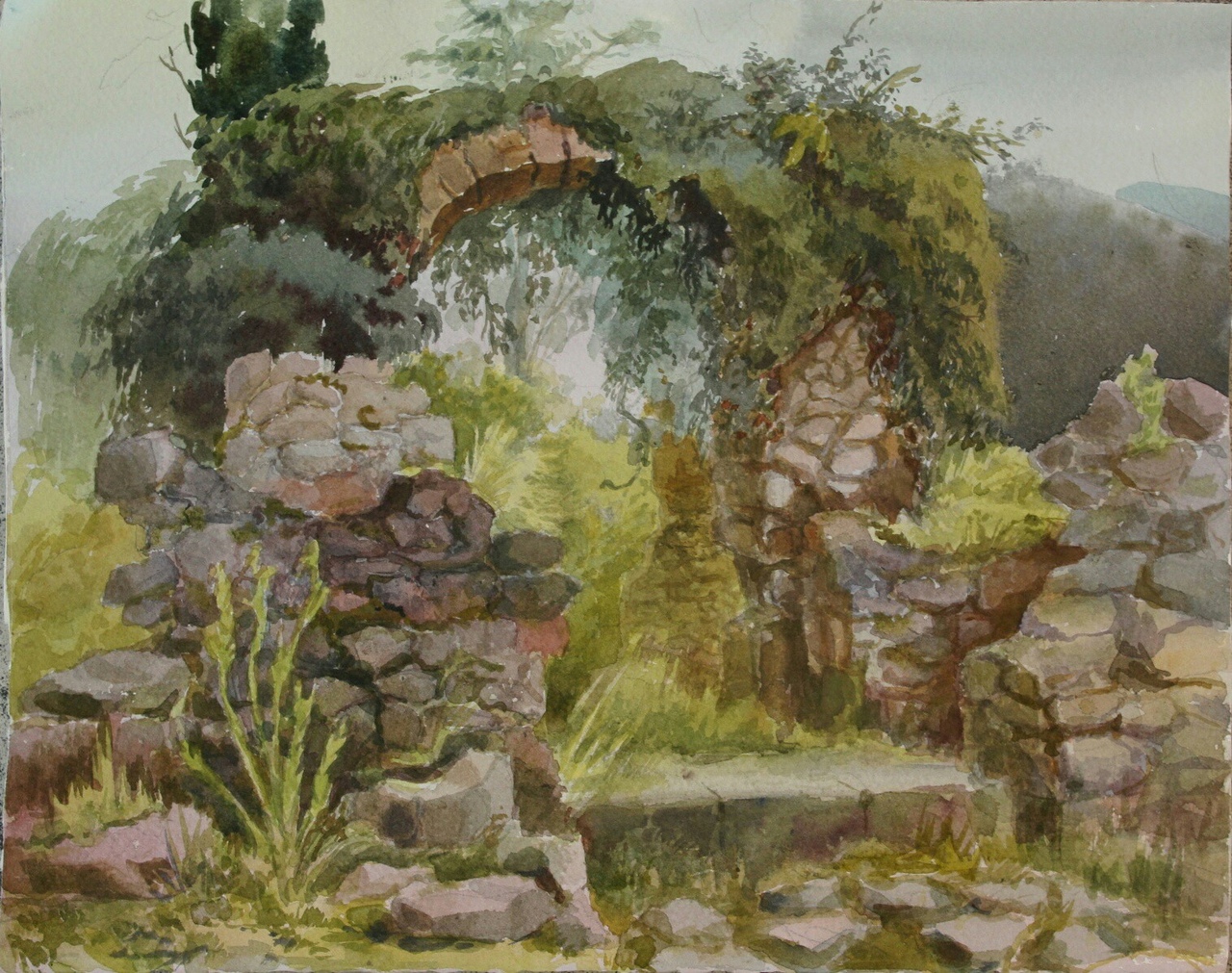 Развалины храма