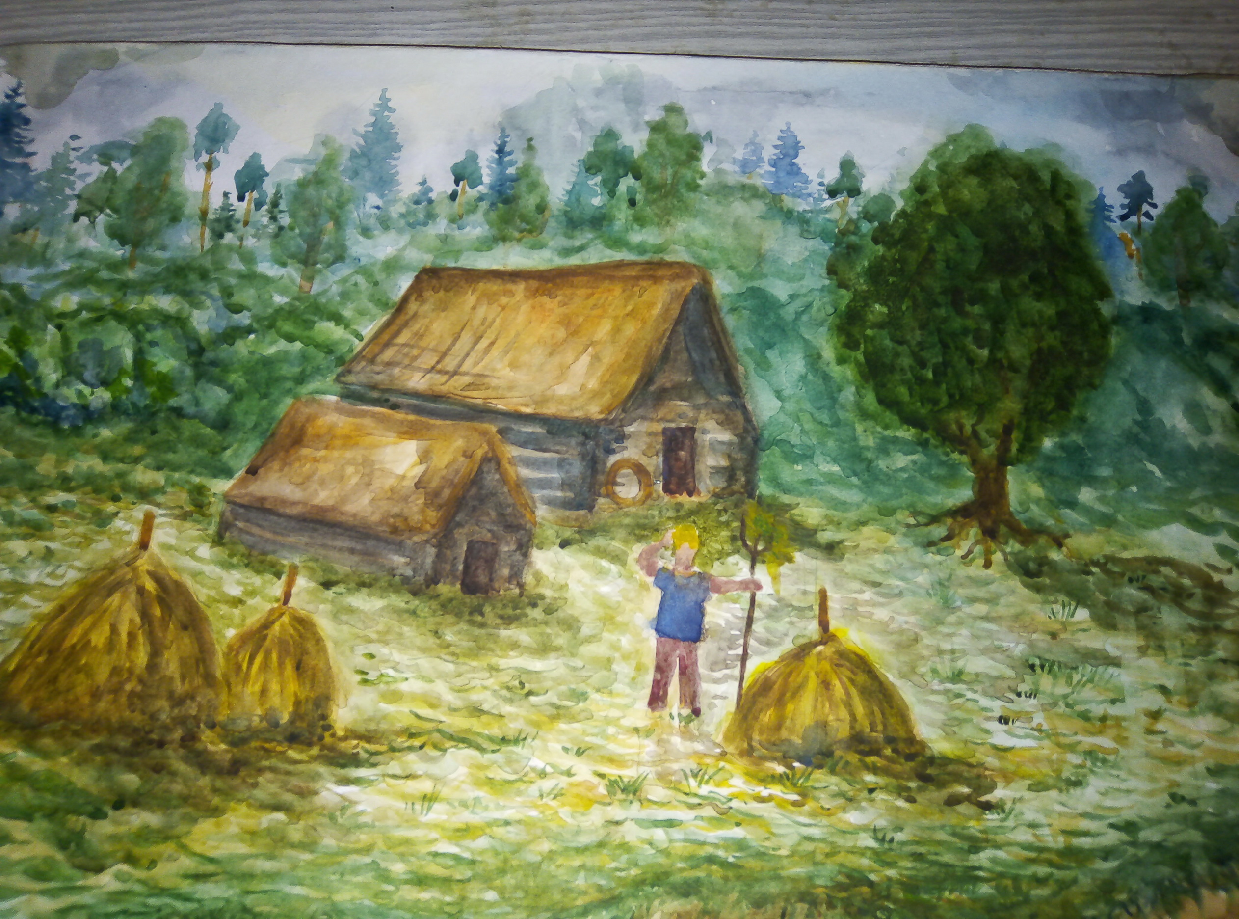 Пейзаж в холодной гамме