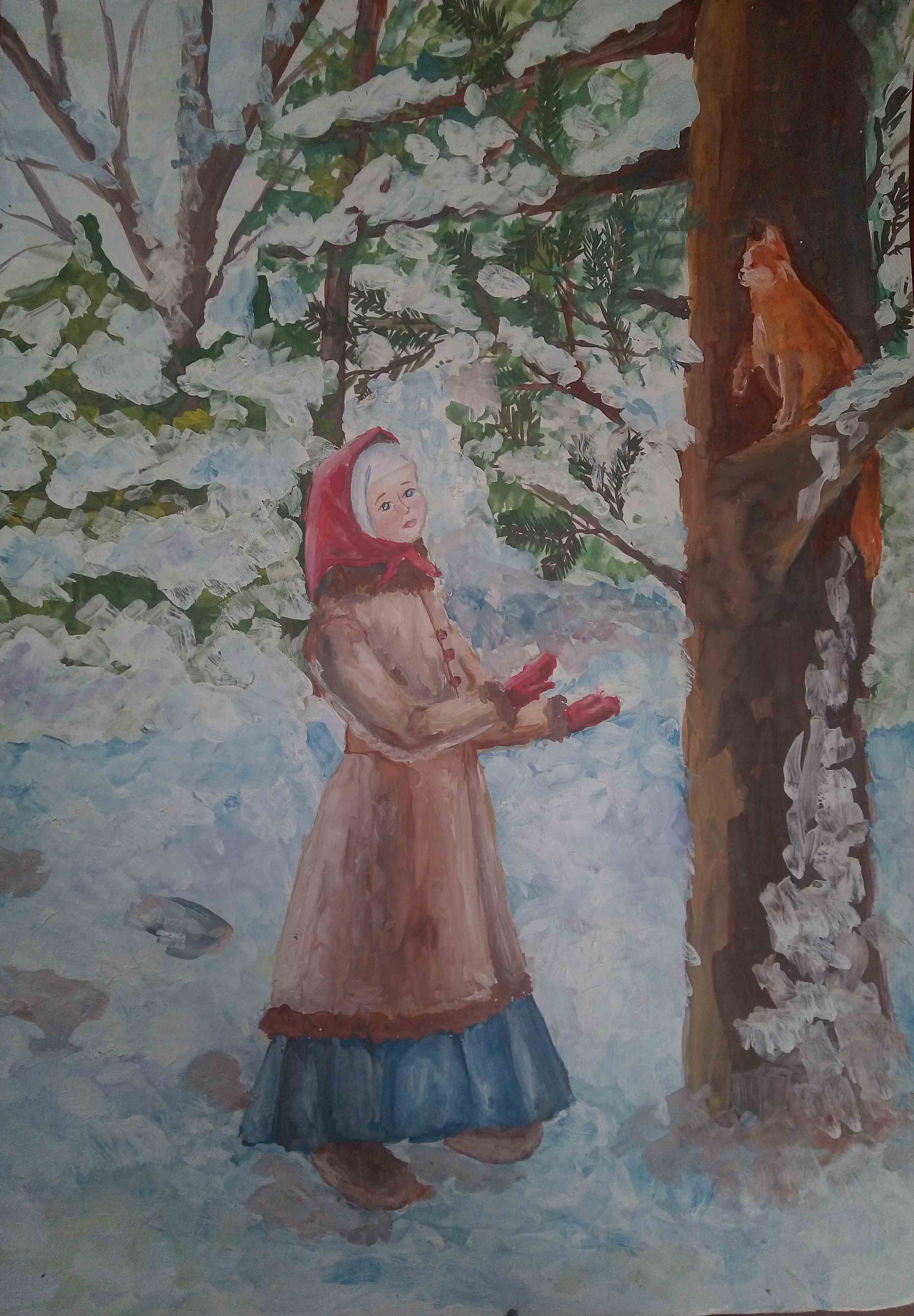 Дарёнка и кошка Мурёнка
